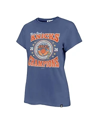 47 Brand Women's Blue New York Knicks 2026 Nba Finals Champions Frankie T-Shirt