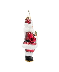 Christopher Radko 4.25" The Merry Bauble Santa Ornament