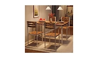 gaomon 5 Piece Dining Table Set, Industrial Style Dining Table and Chairs Set for 4, Kitchen Table Set for Dining Room Kitchen Apartment