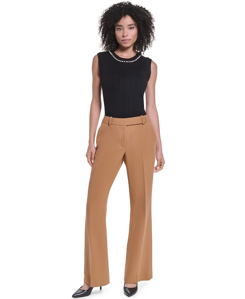 Karl Lagerfeld Paris Petite Wide-Leg Pants