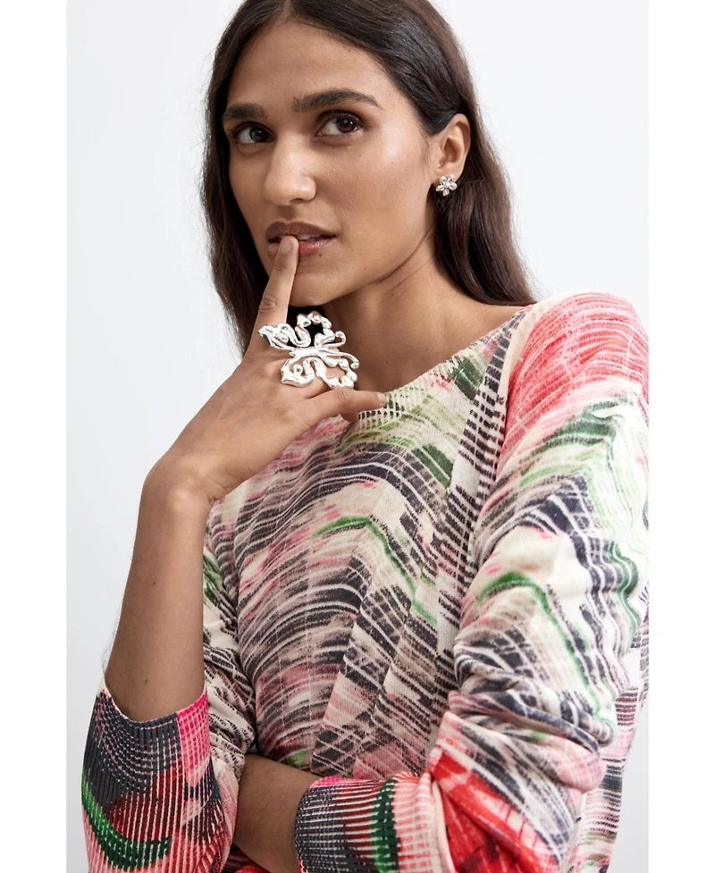 Desigual Women's Thin Printed Sweater