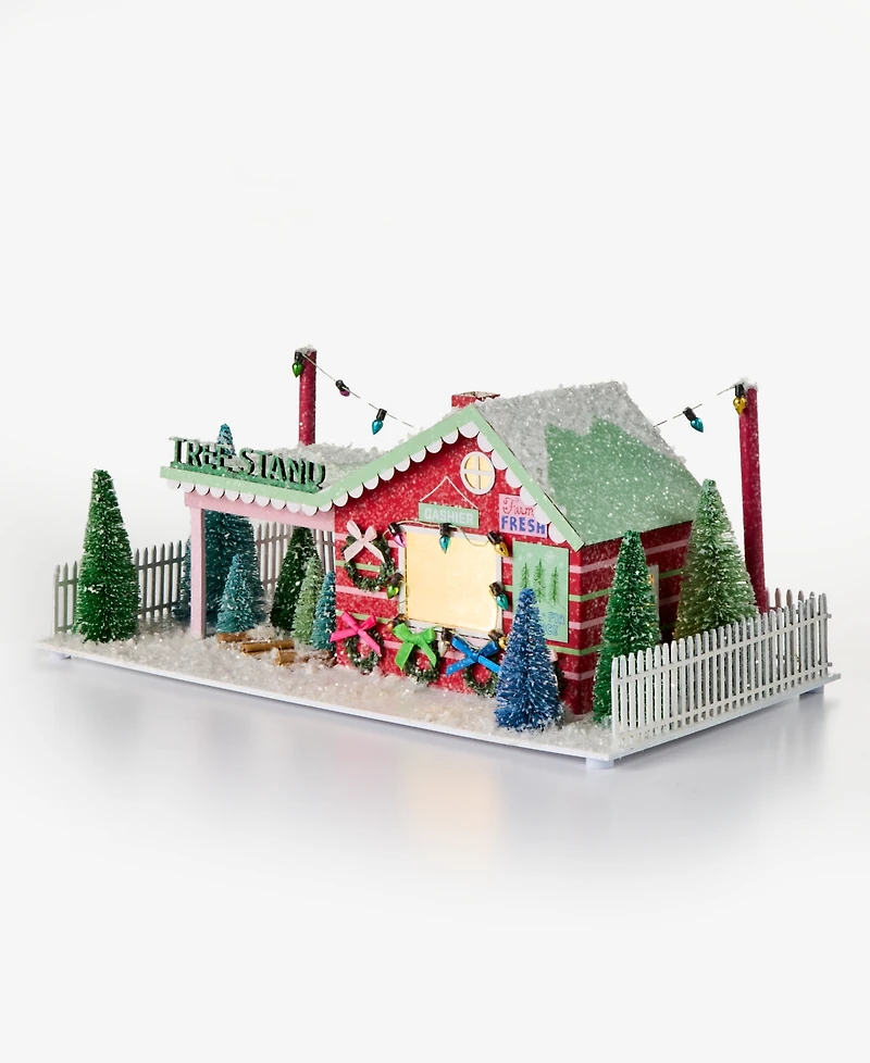 Holiday Lane Whimsy Led Paper Red Tree Stand House Decor, Macy's Exclusive