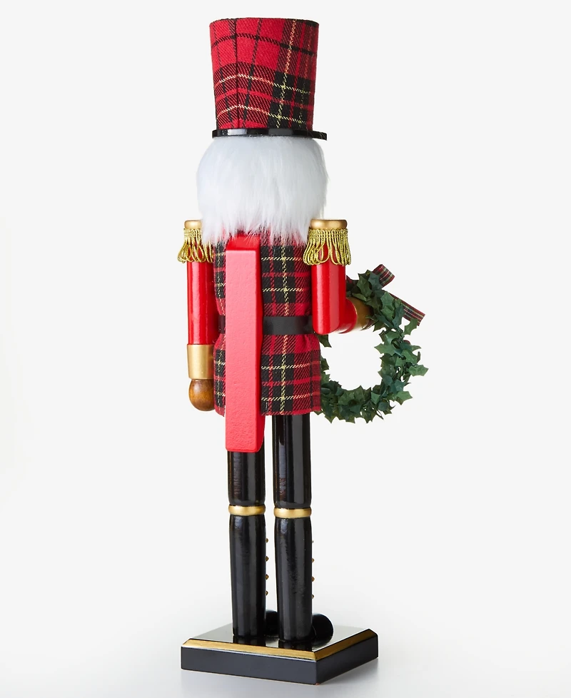 Holiday Lane Heritage Checker with Wreath Nutcracker, Macy's Exclusive