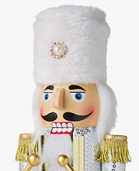 Holiday Lane Opulence Faux Fur Trim Drummer Nutcracker, Macy's Exclusive