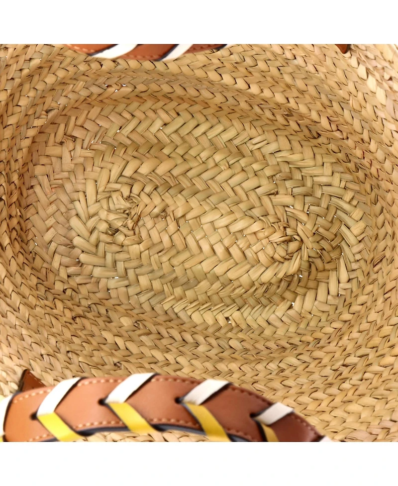 Pre-Owned Loewe Medium Braided Handle Basket Tote Raffia