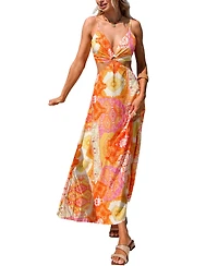 Cupshe Women's June Plans Patchwork Maxi Beach Dress