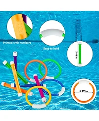 Gnuadz Underwater Diving Pool Toys Swim Rings Sticks Games