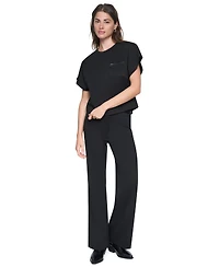 Dkny Women's Dolman-Sleeve Zip-Pocket Shirt