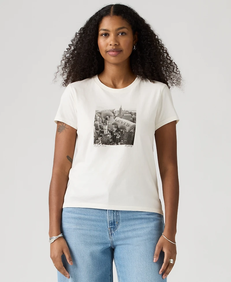 Levi's Macy's 100th Parade Women's Perfect Graphic Logo Cotton T-Shirt