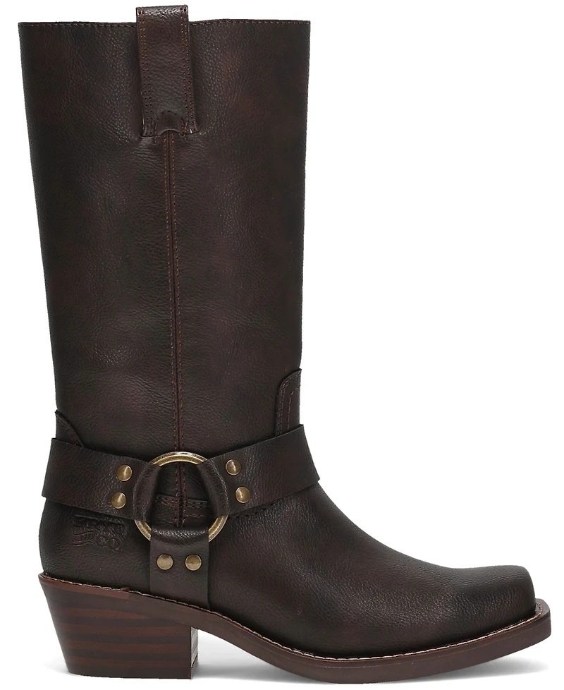 Frye and Co. Women's Lorrie harness 12 Square Toe Tall Boots