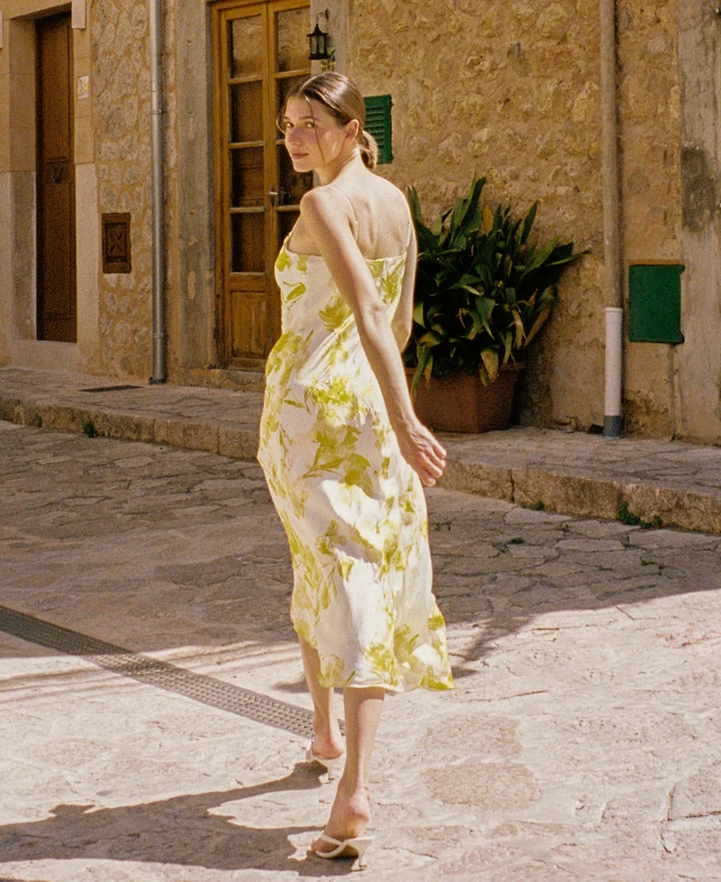 French Connection Women's Printed Cowl Neck Dress