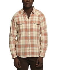 Lucky Brand's Men's Plaid Long-Sleeve Western Shirt