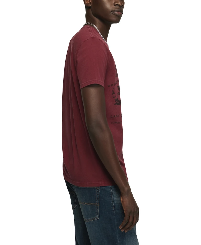 Lucky Brand Men's Coffin Skeleton Graphic T-Shirt