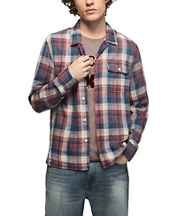 Lucky Brand Men's Plaid Double Gauze Flannel Shirt