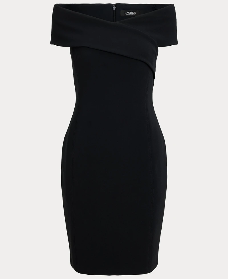 Lauren Ralph Women's Faille Off-the-Shoulder Cocktail Dress