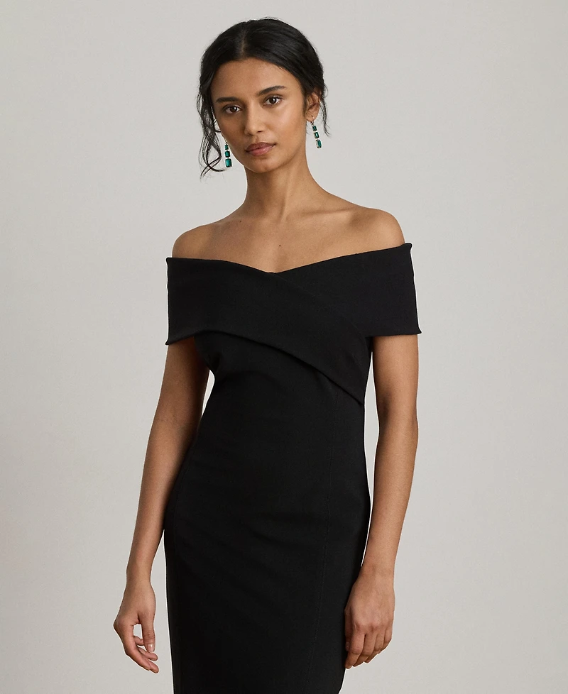 Lauren Ralph Women's Faille Off-the-Shoulder Gown