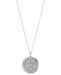 Macy's Lab-Grown Diamond (1 ct. t.w.) Fifa World Cup 2026 Pendant Necklace Yellow Gold Micron Sterling Silver (Also Silver)