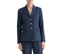 Kasper Women's Mini-Check-Print Long-Sleeve Jacket, Regular & Petite