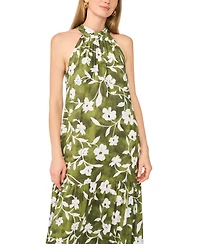 Msk Women's Floral Halter Challis Dress
