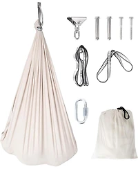 gaomon Sensory Swing for Kids and Adults, Indoor Sensory Swing for Hug Like Calming Effect, Double Layered Soft Fabric and Heavy Duty Hardware