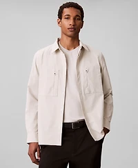 Calvin Klein Men's Nylon Stretch Blend Classic-Fit Shirt