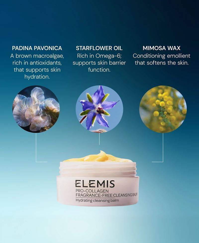 Elemis Pro-Collagen Fragrance-Free Cleansing Balm, 3.5 oz.
