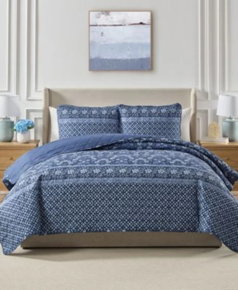 Seventh Studio Riley Floral Quilted 3 Piece Quilt Sets