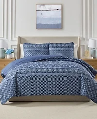 Seventh Studio Riley Floral Quilted 3 Piece Quilt Sets