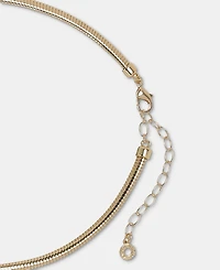 Anne Klein Puffy Linked Pendant Necklace, 16" + 3" extender