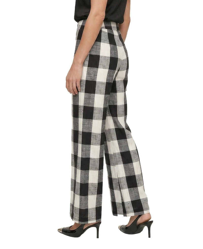 Lily and Lionel London Women's Zena Flared Check Trouser