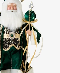Holiday Lane Opulence Standing Santa with Gift Bag and Scepter, Macy's Exclusive