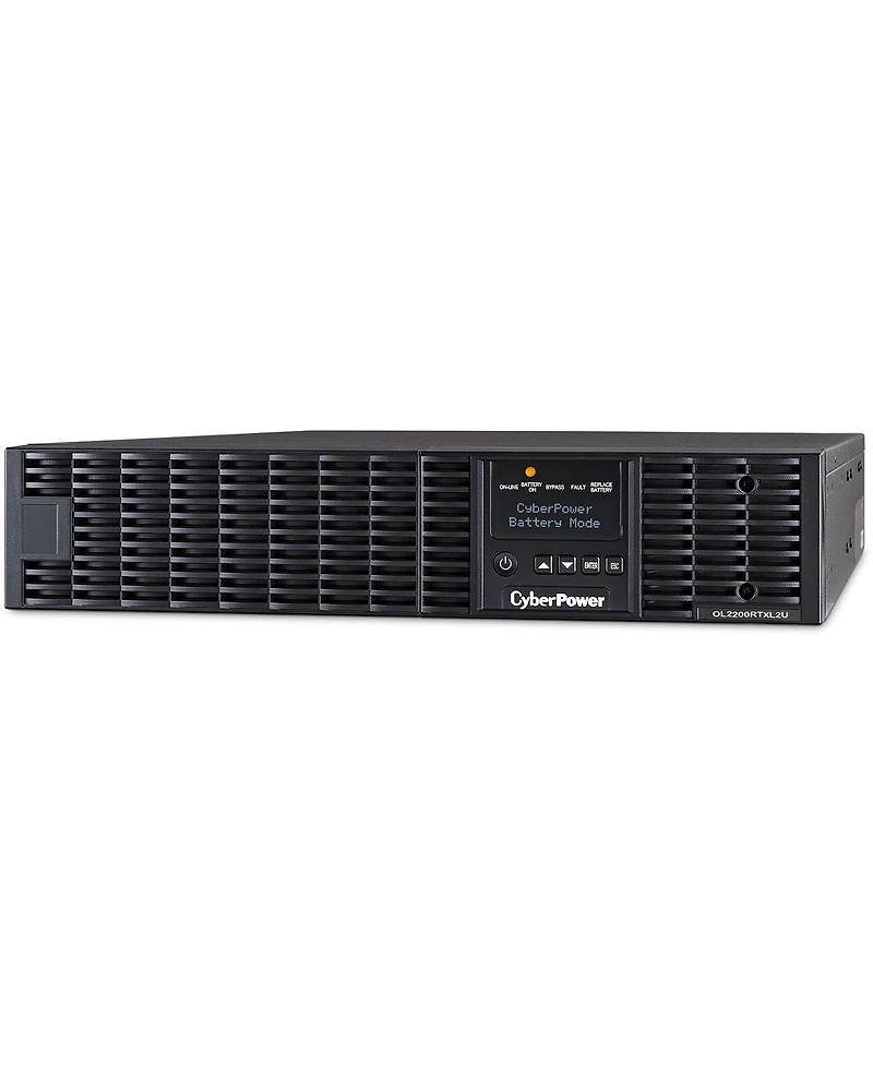 CyberPower Smart App Online 2200VA / 1800W 2U Rack/Tower Pure Sine Wave Ups, Double-Conversion Topology, 7 Outlets, Lcd Control Panel