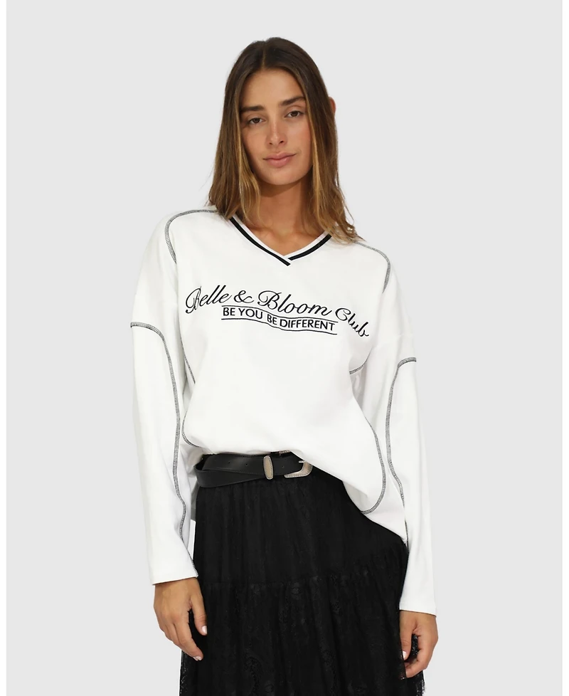 Belle & Bloom Women's Cool Shot Oversized T-Shirt