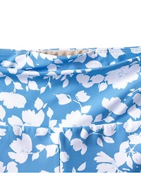 Lands' End Women's Tugless High Waisted Swim Boy Shorts