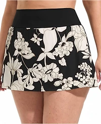 Lands' End Plus Pinchless Mini Swim Skort