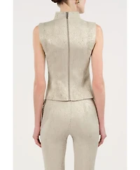 Nocturne Women's Braid-Trim Bustier Top with Built-In Bra