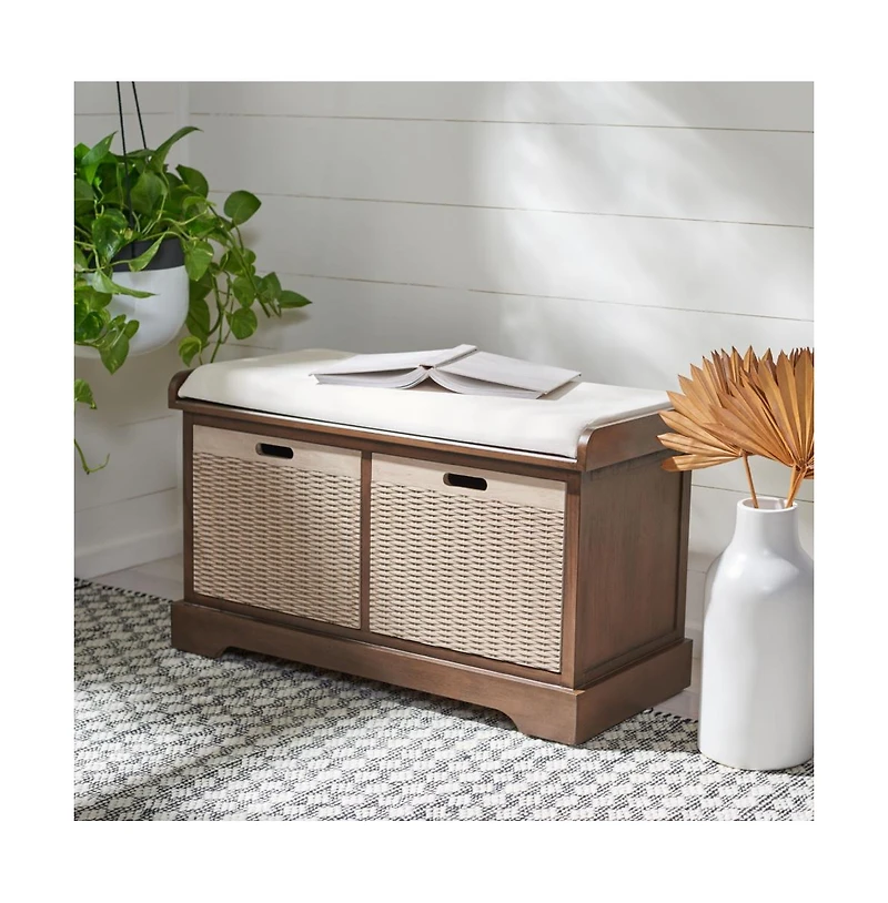 Safavieh Landers 2 Drawer Cushion Bench