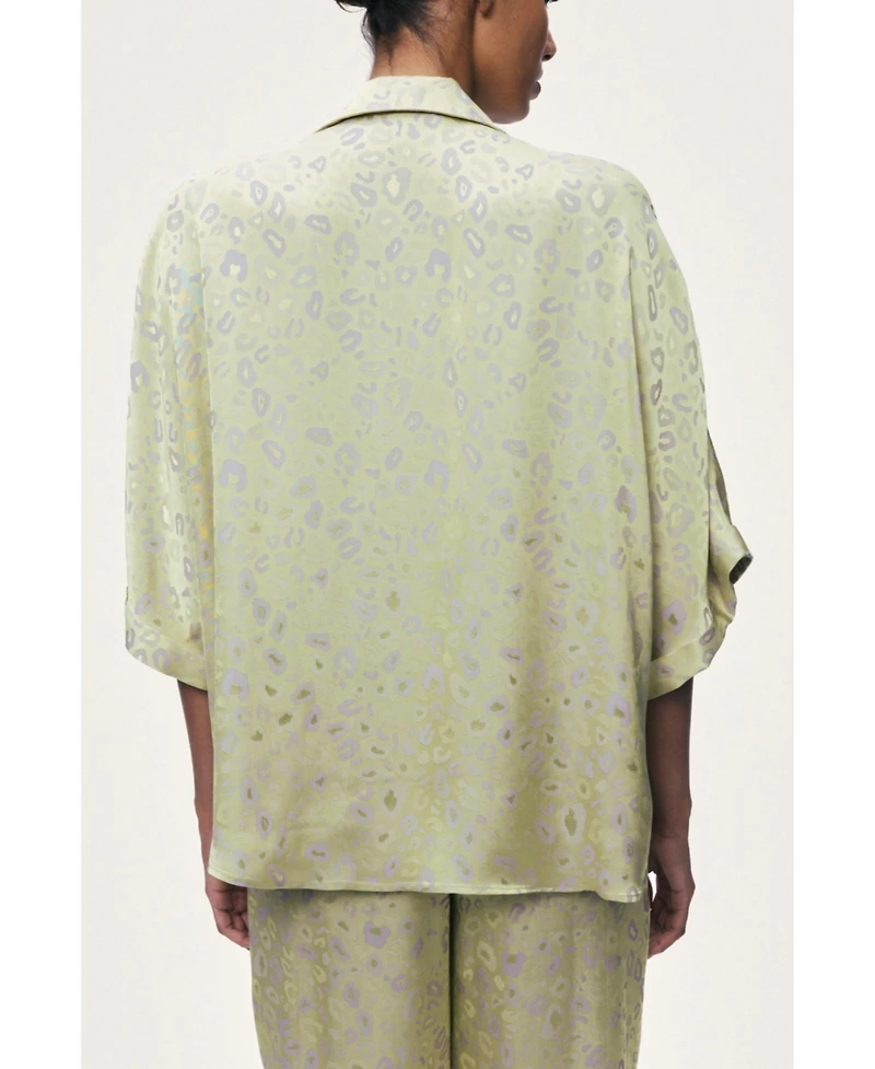 Nocturne Women's Leopard Print Shirt