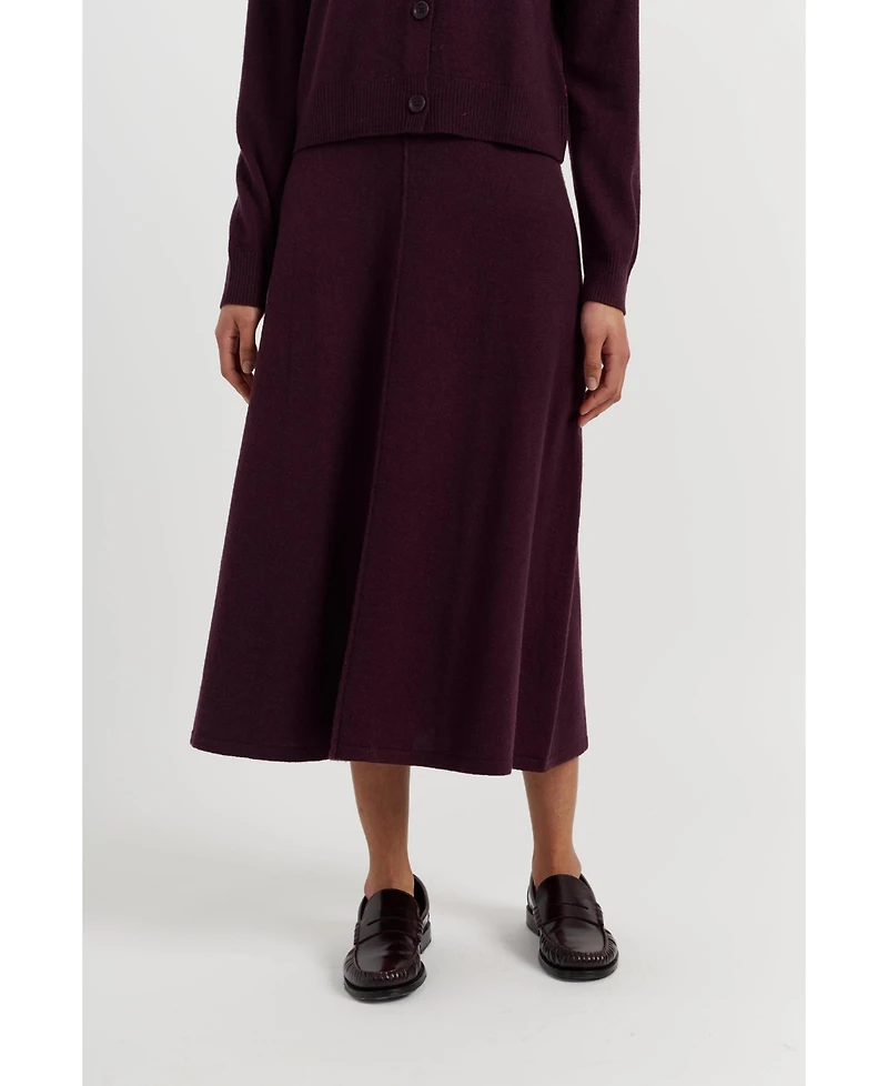 Chinti & Parker Women's Wool Cashmere Midi Skirt