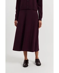 Chinti & Parker Women's Wool Cashmere Midi Skirt