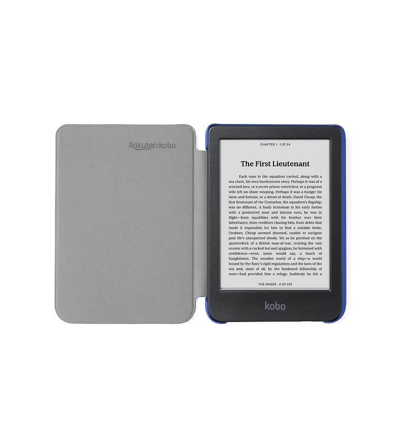 Kobo Clara Bw eReader with Cobalt Basic SleepCover Case Bundle