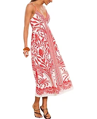 Cupshe Women's Palm Tree Lane Tropical Maxi Beach Dress