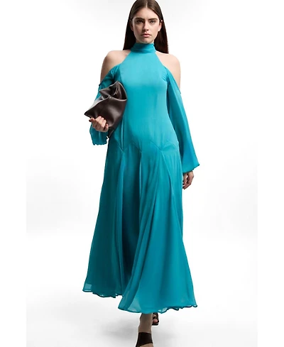 Karen Millen Women's Cold Shoulder Maxi Dress