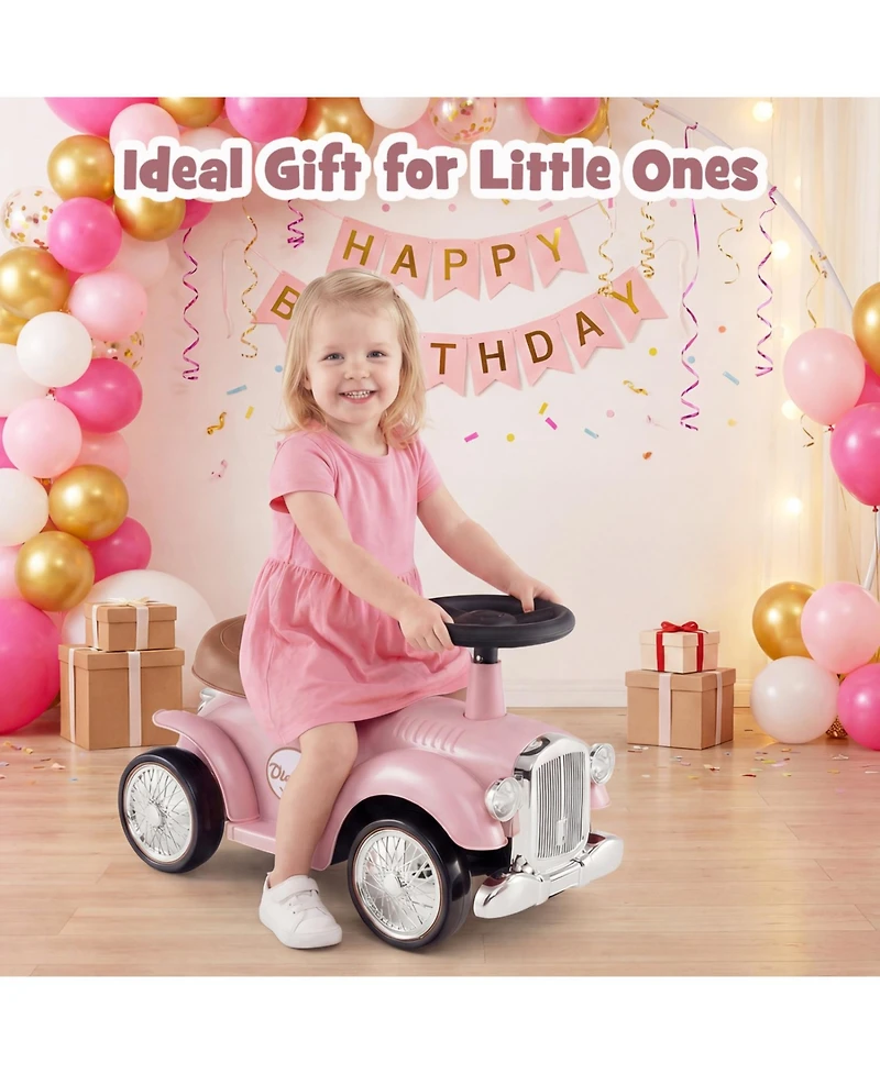 Mecale Kids Sit-to-Stand Ride-On Vehicle for 18-36 Months with Storage