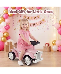 Mecale Kids Sit-to-Stand Ride-On Vehicle for 18-36 Months with Storage