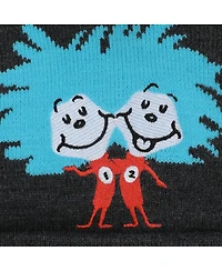 Dr. Seuss Thing 1 and Thing 2 Toddler Cuffed Pom Beanie and Gloves Set
