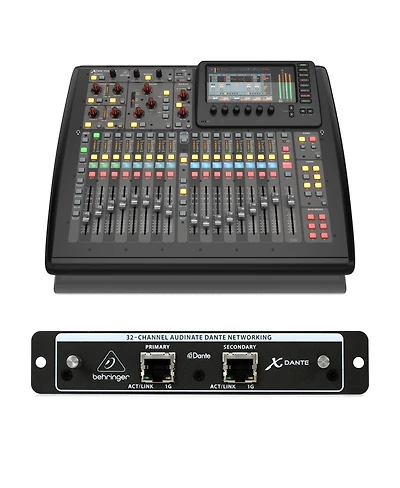 Behringer X32 Compact 32-Channel 25-Bus Digital Mixing Console, Bundle with High-Performance 32-Channel Expansion Card