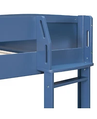 Streamdale Furniture Wood Loft Bed with Desk Sofa Storage and Light