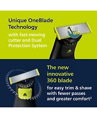Norelco Philips OneBlade 360 Pro Face and Body Hybrid Electric Trimmer