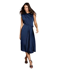 Coast Women's Satin Pleated Midi Dress